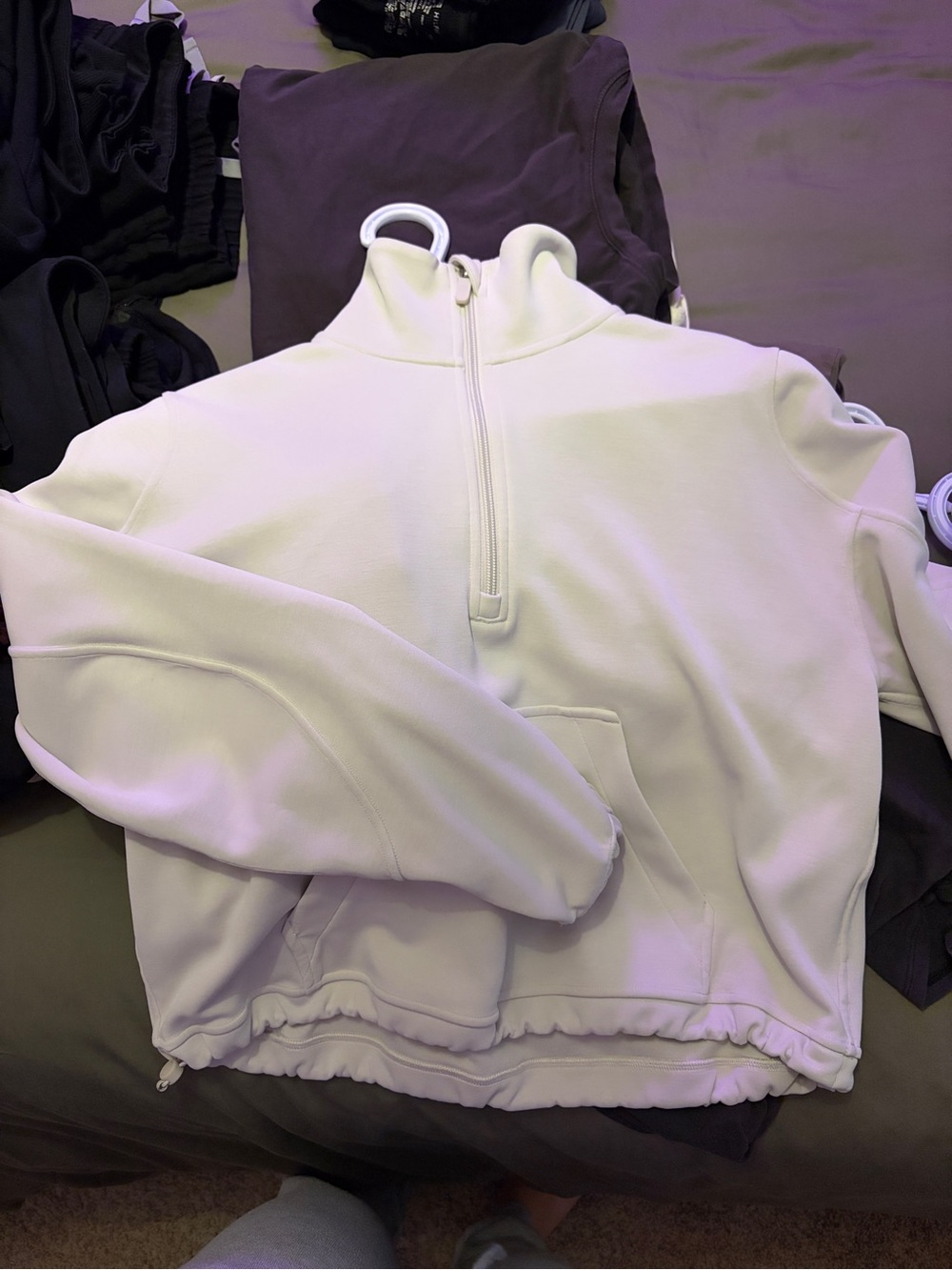 lululemon athletica Cream Half-Zip Pullover